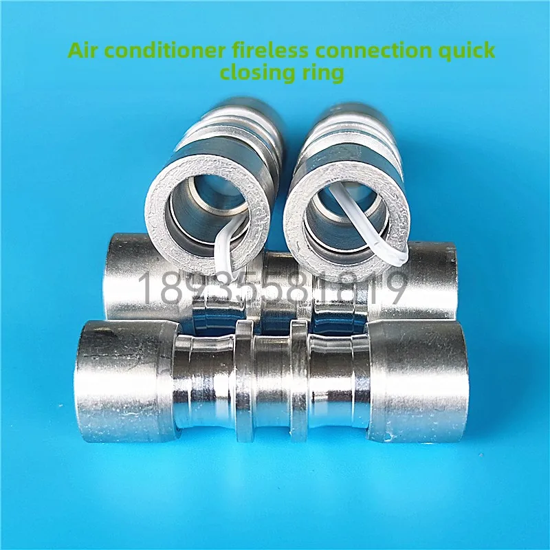 Junta de tubo de refrigeração, conexão sem fogo, anel composto, circular, cobre, alumínio, ferro, cabeça sem soldagem, 1 peça