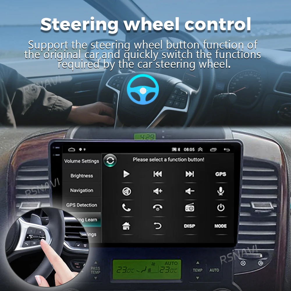 Android 16 For KIA Carnival VQ 2006 - 2014 2K QLED Android Car Radio Multimedia Video Player GPS Stereo CarPlay 4G Head Unit