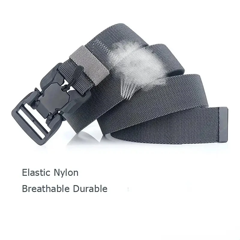 DulBelt-Ceinture artificiel astique à Dégagement Rapide pour Homme, Structure Magnétique, Nylon Décontracté, Outillage, Entraînement, FjBelt