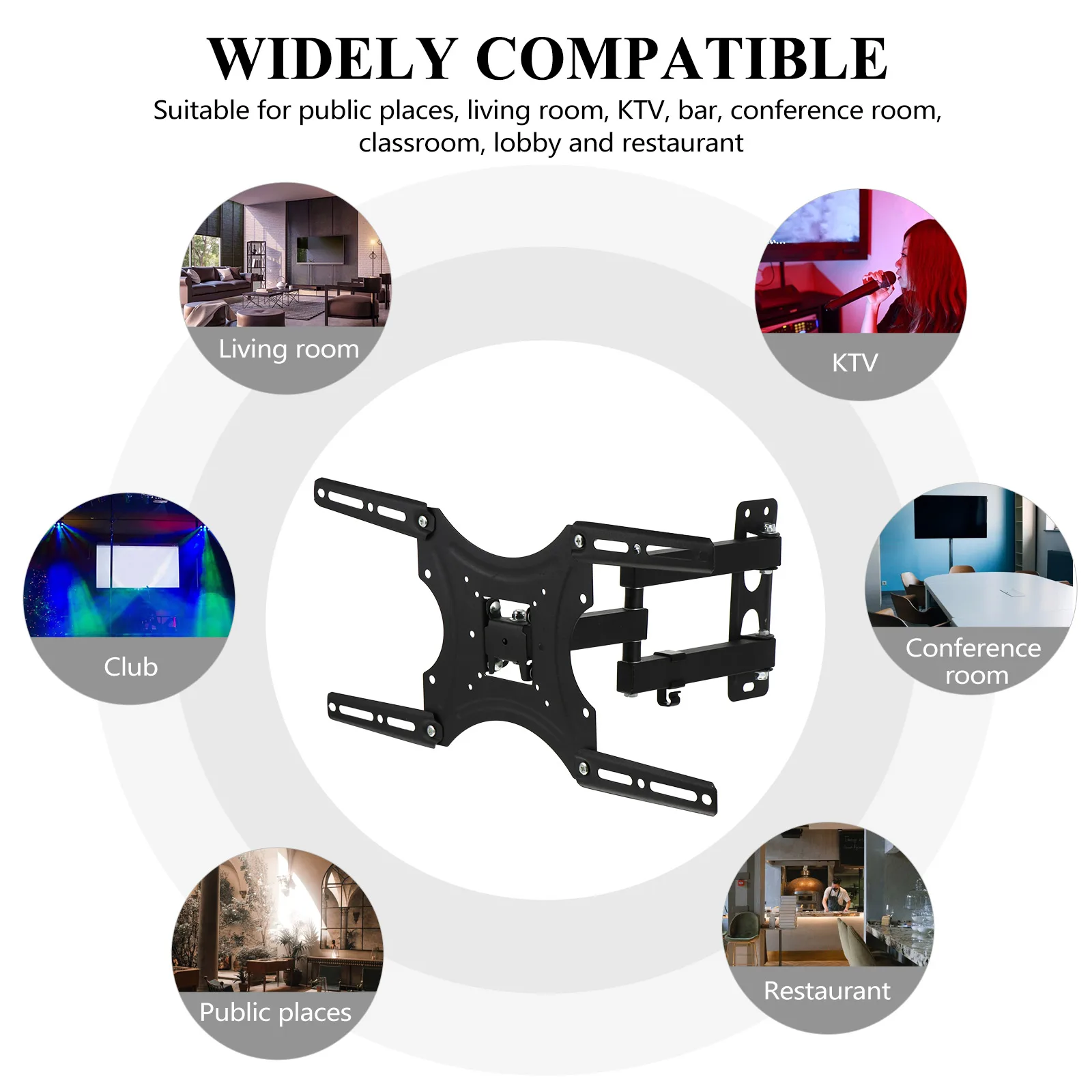 

LCD Screen Stand Fixed Support Bracket Storage Holder Iron (four Wing Brackets Each 16.5cm) Wall Mounted Shelf