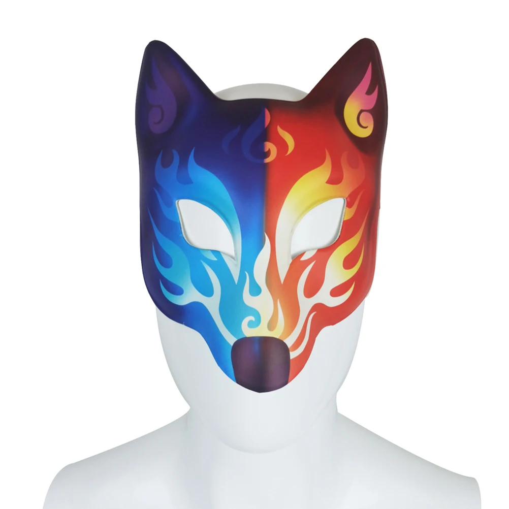 Maschera di volpe Elegante animale Mascherata Halloween Maschere giapponesi fresche dipinte per palla