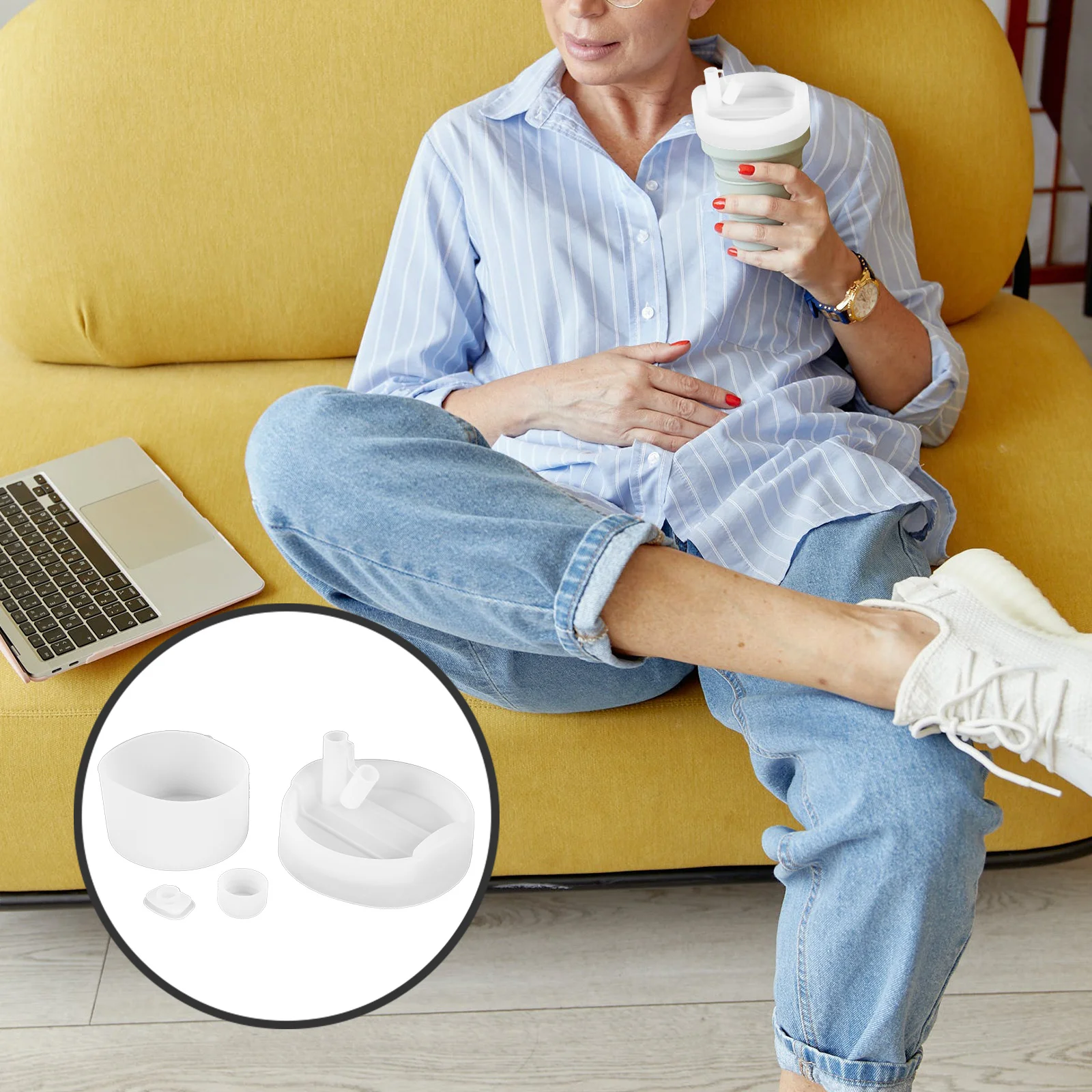 

1Set Silicone Leakproof Tumbler Stopper Reusable Straw Caps Cover Spill Proof Straw Protector Tumbler Stopper Drink Cup Plug