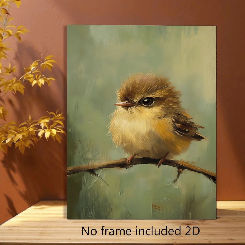 2D Flat, 2D Flat, Posters And Prints [2D Flat] 1pc Frameless Canvas Decorative Painting, Retro Bedroom Living Room Kitchen Ba