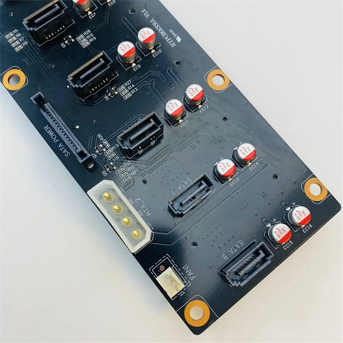 Server Backplane N3 Circuit Board 8 SAS 7+7+15Pin HDD Adapter Motherboard 4pin Power Supply 3pin Fan Header