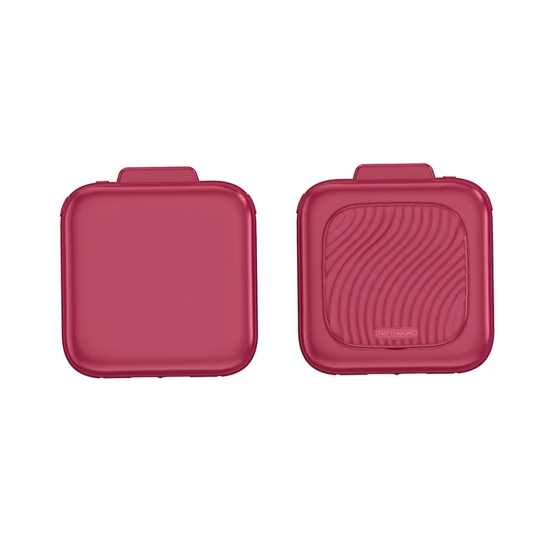 3C-certificering 10000 mAh draagbare powerbank met ingebouwde kabel en compacte make-upspiegel Handig om mee te nemen voor iPhone