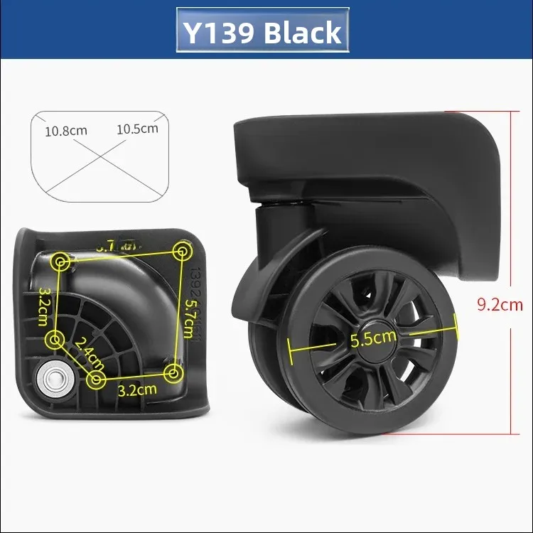  Luggage Wheel  Travel Suitcase with Universal Wheels Rolling Wheels Durable Carry-On Bag for Travel