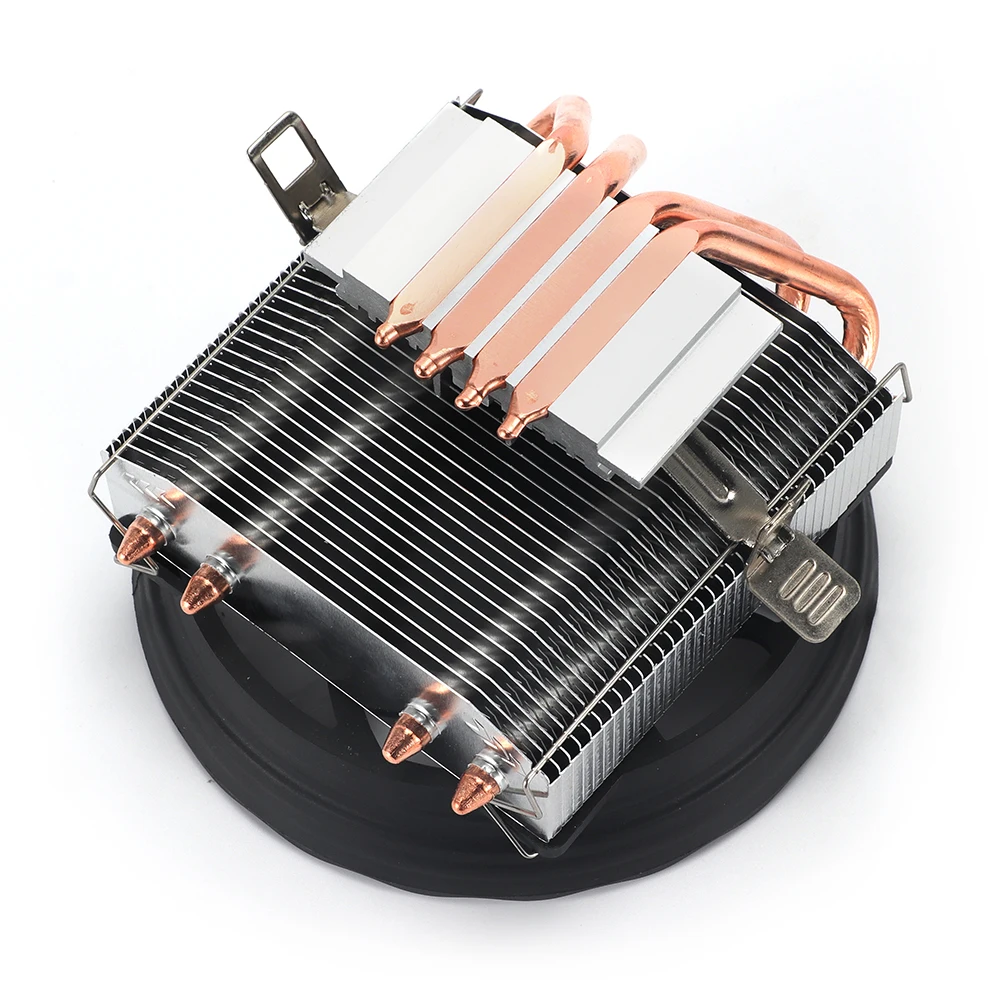 4 Heat Pipes CPU Cooler RGB 120mm PWM 4 Pin PC Radiator Quiet Intel LGA 2011 1700 1200 1150 1151 1155 AMD AM3 CPU Cooling Fan