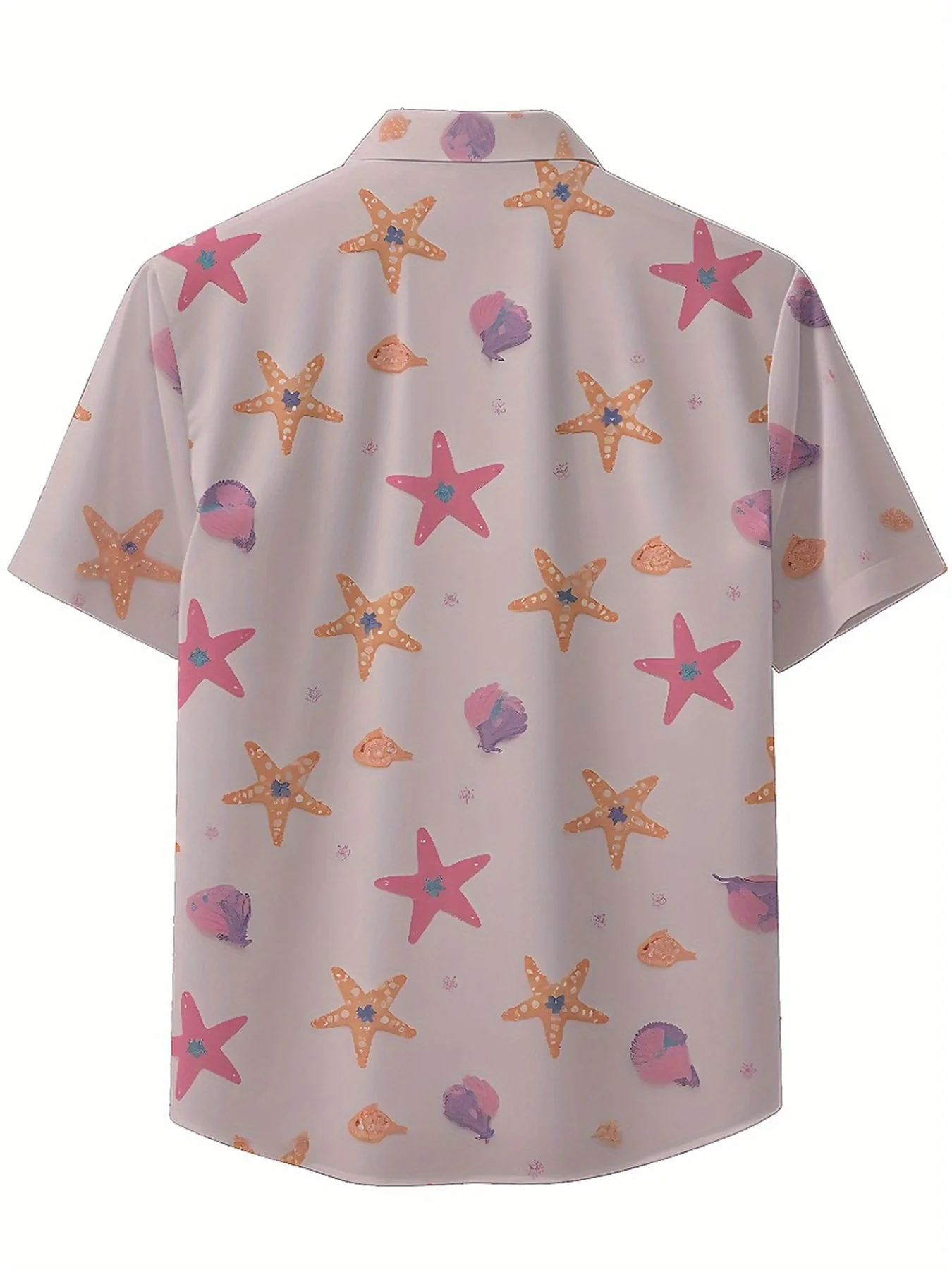 قمصان هاواي للرجال مقاس كبير بنمط مطبوع على شكل المحيط، قمصان عصرية جديدة في الصيف، ملابس هيب هوب روك للشارع