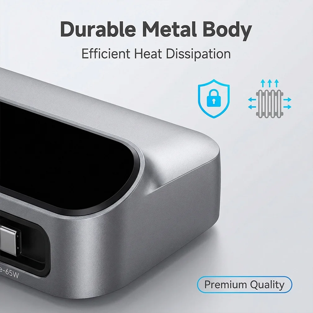 Neues Multi-Port 470W/405W GAN Schnellladegerät mit LCD-Display 140W Typ-C Desktop-Ladegerät mit 65W Skalierbarem Ladekabel – Detail 6