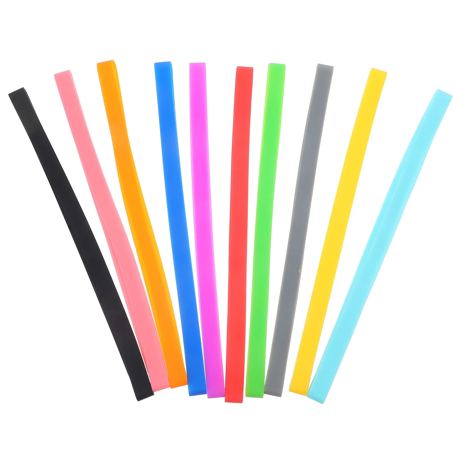 10 قطعة أربطة ربط السيليكون لمجلة دفتر يوميات بينتو صندوق حاوية القلم تحديد الأربطة المطاطية المحمولة القابلة لإعادة الاستخدام #1