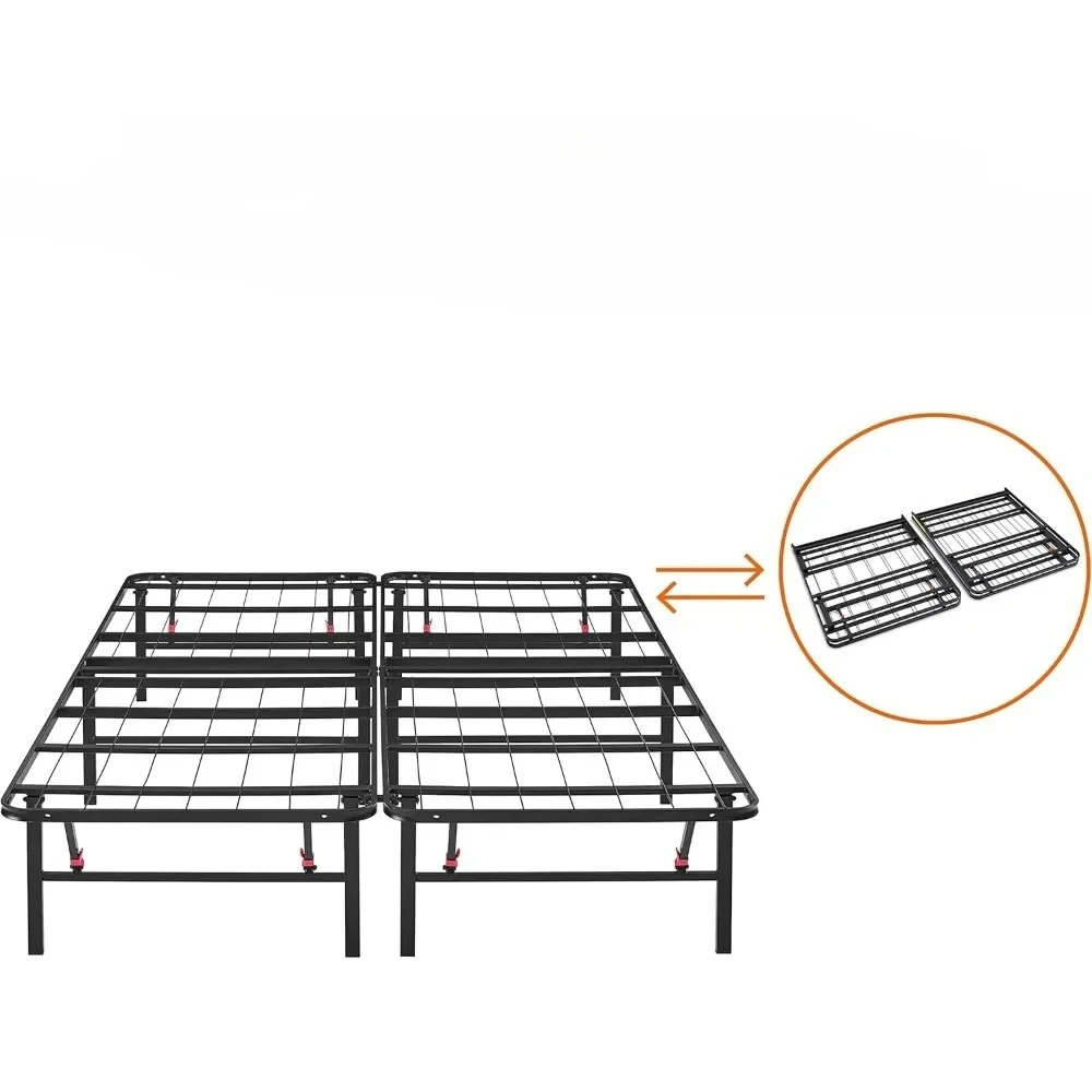 

#For Foldable Metal Platform Bed Frame with Tool Free Setup, Sturdy Steel Frame, No Box Spring Needed^