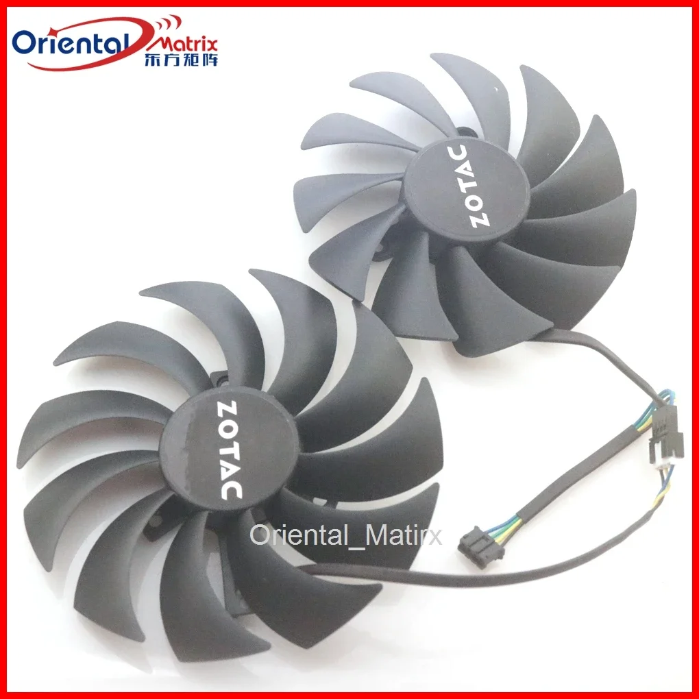 2pcs/lot CFM10012H12SPA 12V 100mm 88mm VGA Fan For ZOTAC RTX3070 8GB Twin Edge Graphics Card Cooling Fan