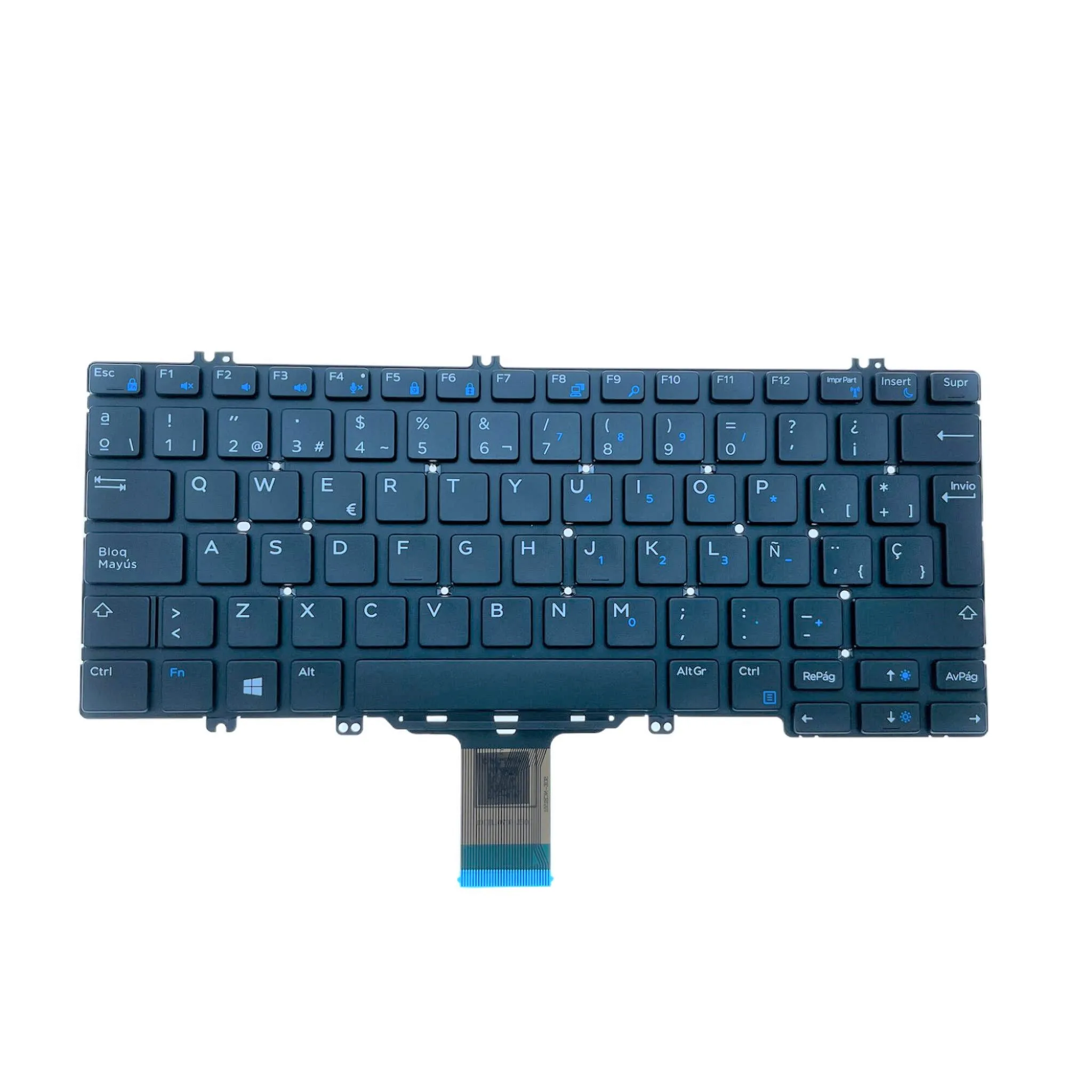 New Spanish Laptop Keyboard For Dell Latitude E5280 5288 5289 7280 E7380 E7220 Notebook PC Replacement 02GH26