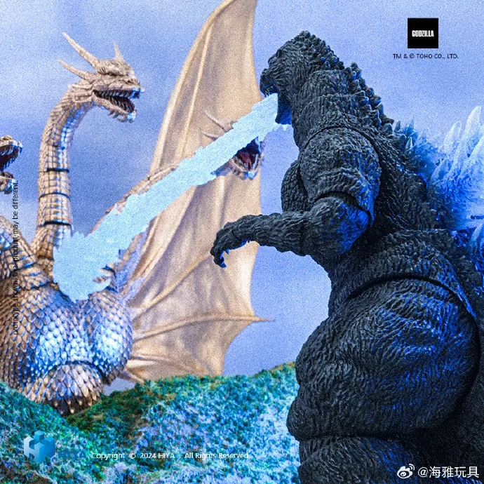 En stock Figura de acción HIYA Exquisita serie básica Godzilla vs. King Ghidorah HeatRay Godzilla Hokkaido Ver.