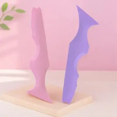 Plantilla de delineador de ojos de silicona, ayuda de maquillaje reutilizable para sombra de ojos, lápiz labial, máscara, herramienta de belleza multifunción, suministros de maquillaje, 2 uds.