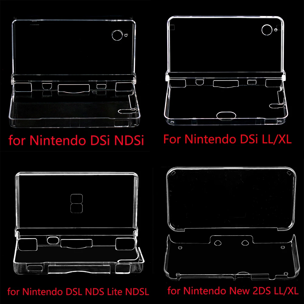 OSTENT Clear Crystal Protective Case Cover Hard Shell Skin Case for Nintendo 3DS 3DSXL New 2DS 3DS LL NDSi NDSL NDSiLL Console