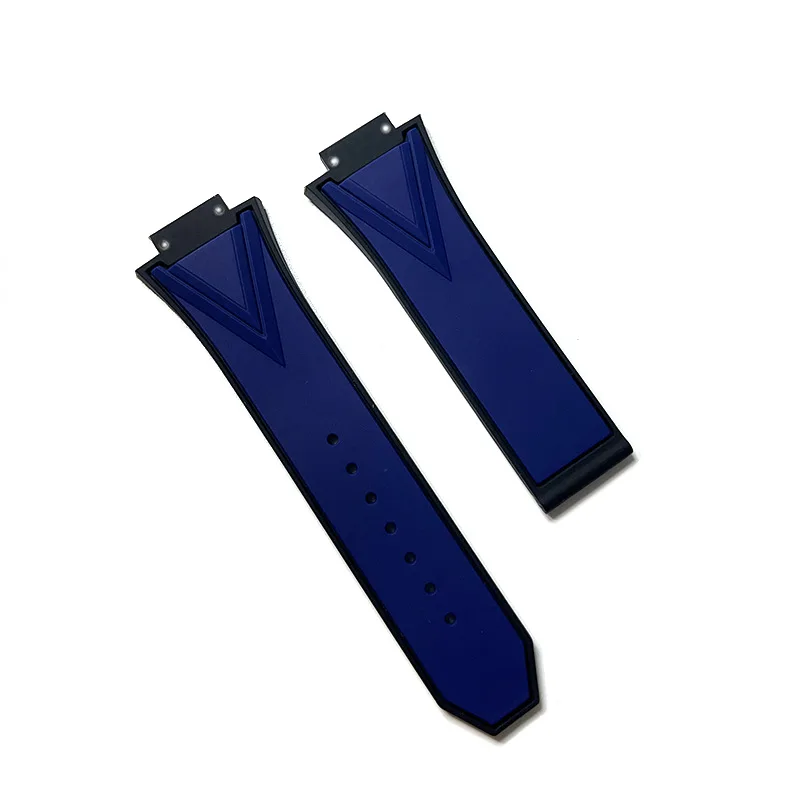 29X17X22mm ل الانفجار الكبير Unico Sang Bleu سلسلة حزام ساعة اليد لينة سيليكون الفرقة المطاط سوار ملحق معصمه