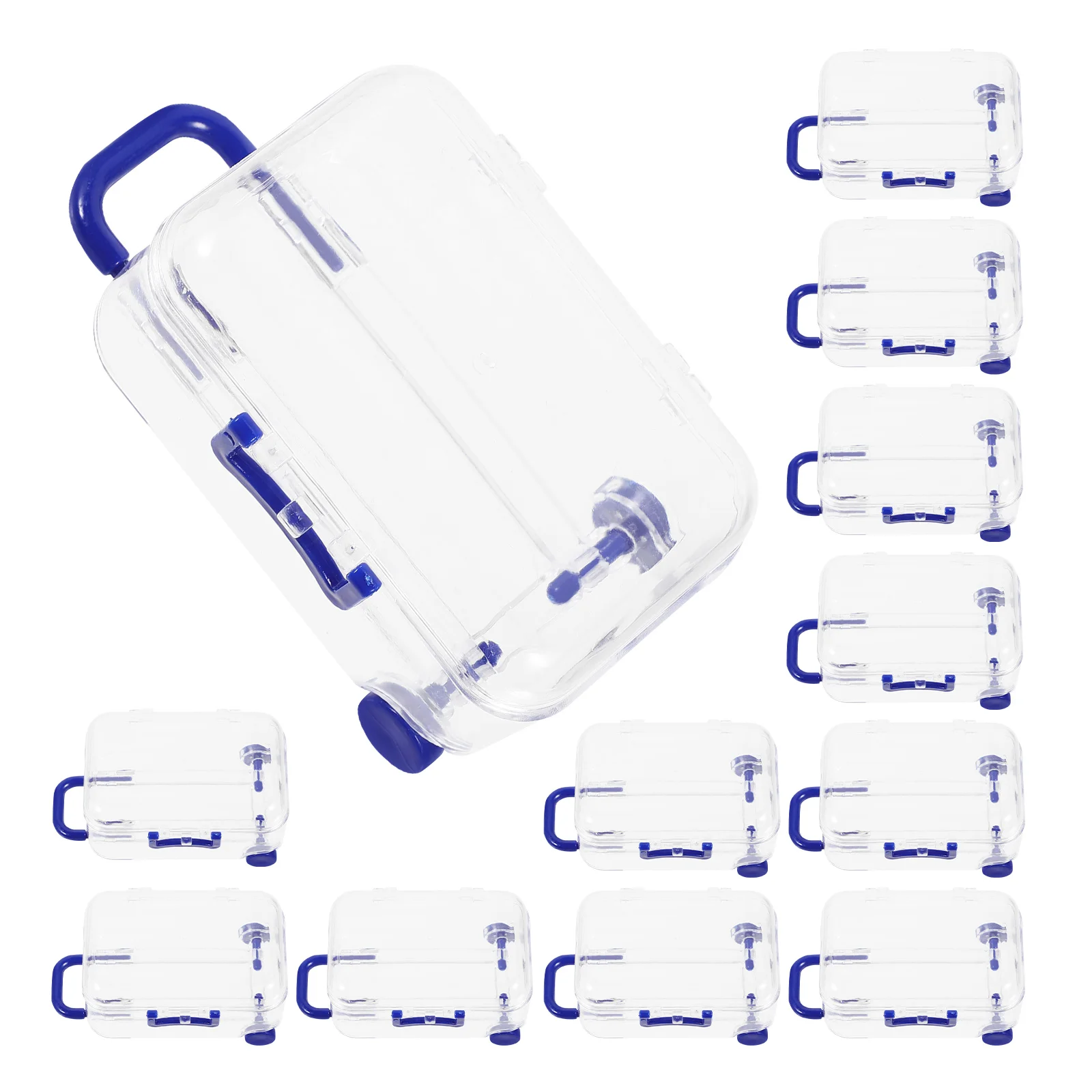 

12 Pcs Mini Suitcase Candy Wedding Favor Boxes Gift Packing Boxes Party Decorations Storage Containers
