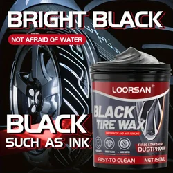 NEW Black Tire wax - Waterproof car tire repair agent, easy to clean wheel coating, dust and long-lasting car tire shine