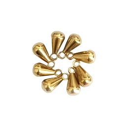BoYuTe (100 Pieces/Lot) 3*6mm 3*7mm 4*8mm Water Drop End Beads Metal Brass Beads for Jewelry Making