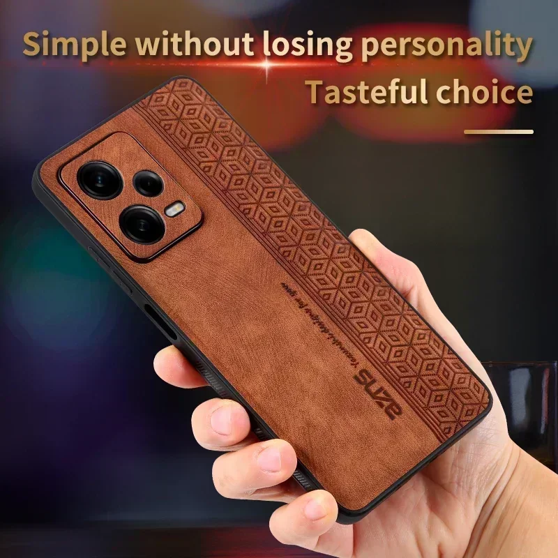 

For Xiaomi Redmi Note 13 12 11 12S 12T 11S 11T Pro Plus Turbo 4G 5G Luxury Leather Business Elite Shock proof Cell Phone Case