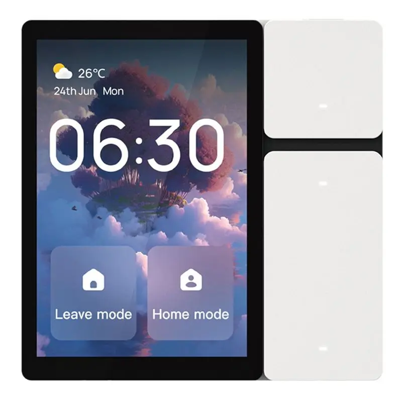 

FC-[IANC-AB01] Wifi Tuya Smart Touch Screen 3.5 Inch Panel Scene Switch IR Remote Control Central Controller For Intelligent Sce