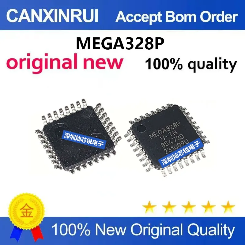 (5-100pieces)Brand new original ATMEGA328P-AU MEGA328P QFP32 packaged 8-bit microcontroller chip