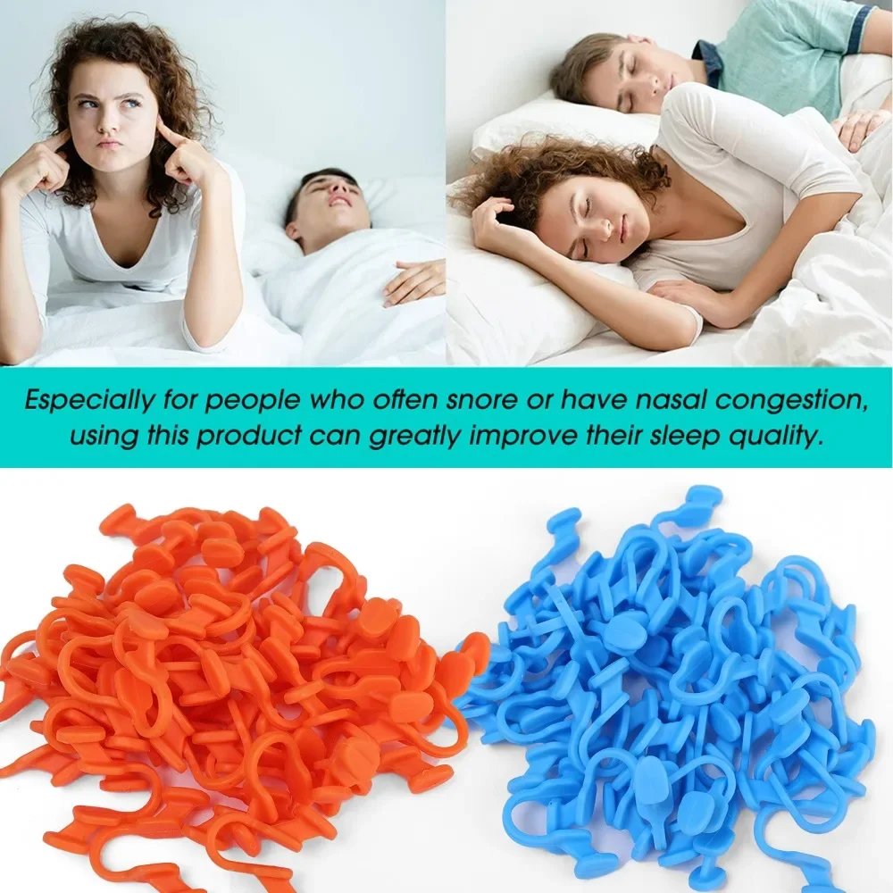 10-30 قطعة جهاز إيقاف الشخير TPR مشبك أنف مرن لوازم مكافحة الشخير لمنع الشخير نوم جيد سهل التنفس مشبك الأنف
