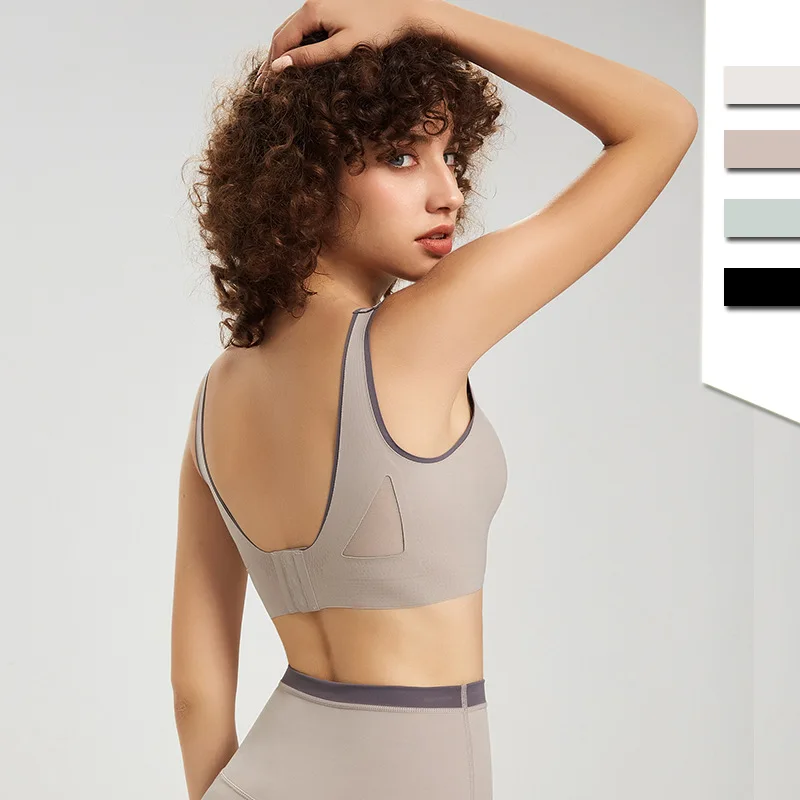 Women Seamless Sport Bra Mesh Gym Workout Vest High Impact Shockproof Underwear Stretch Yoga Running Tank Top Padded Activerwear