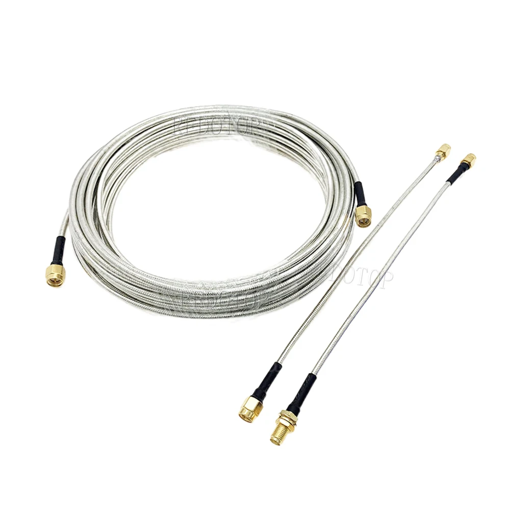 Silver RG402 RF Coaxial Cable RG-402 0.141