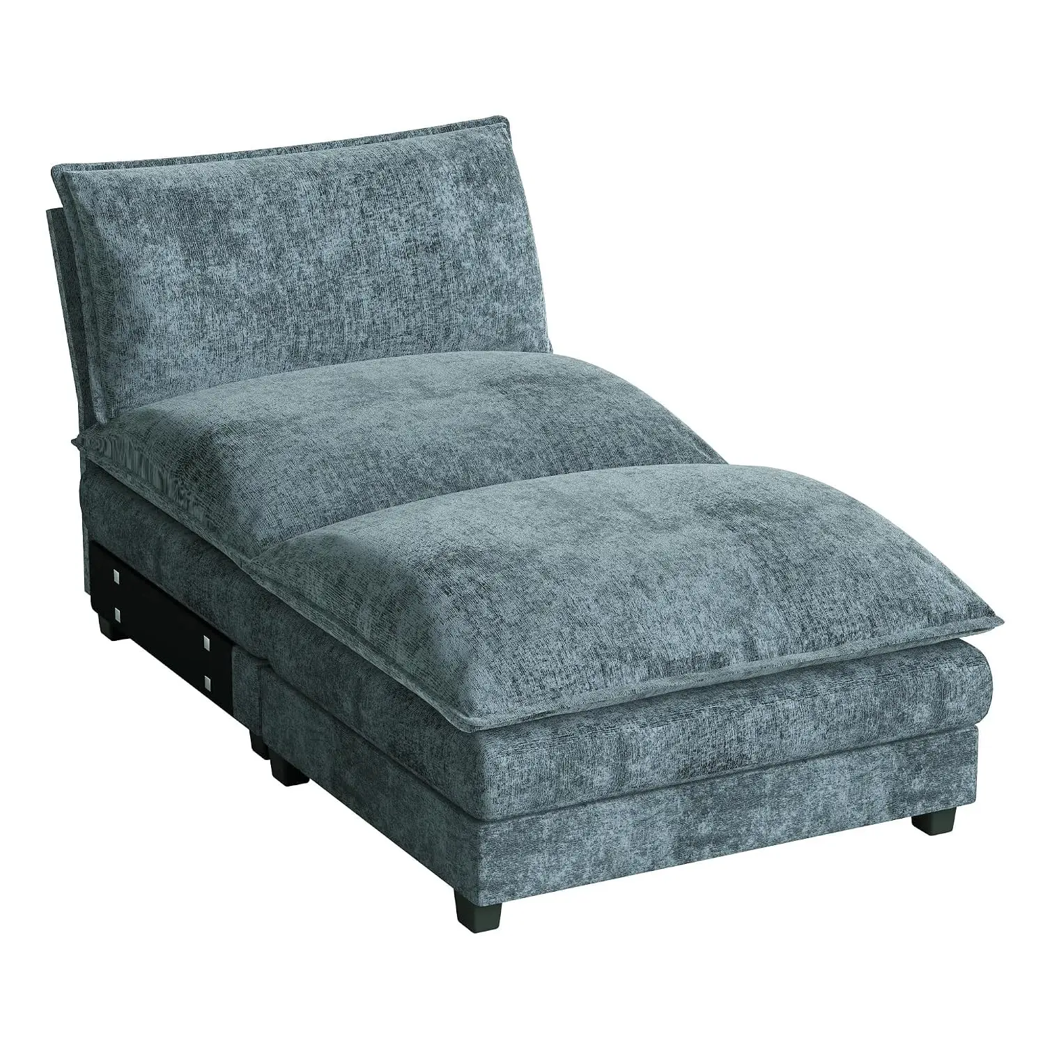 Modular Sectional Sofa, Sofa Couch with Reversible Ottoman, DIY Combination Chenille Deep Seat Cloud Couch for, Customized