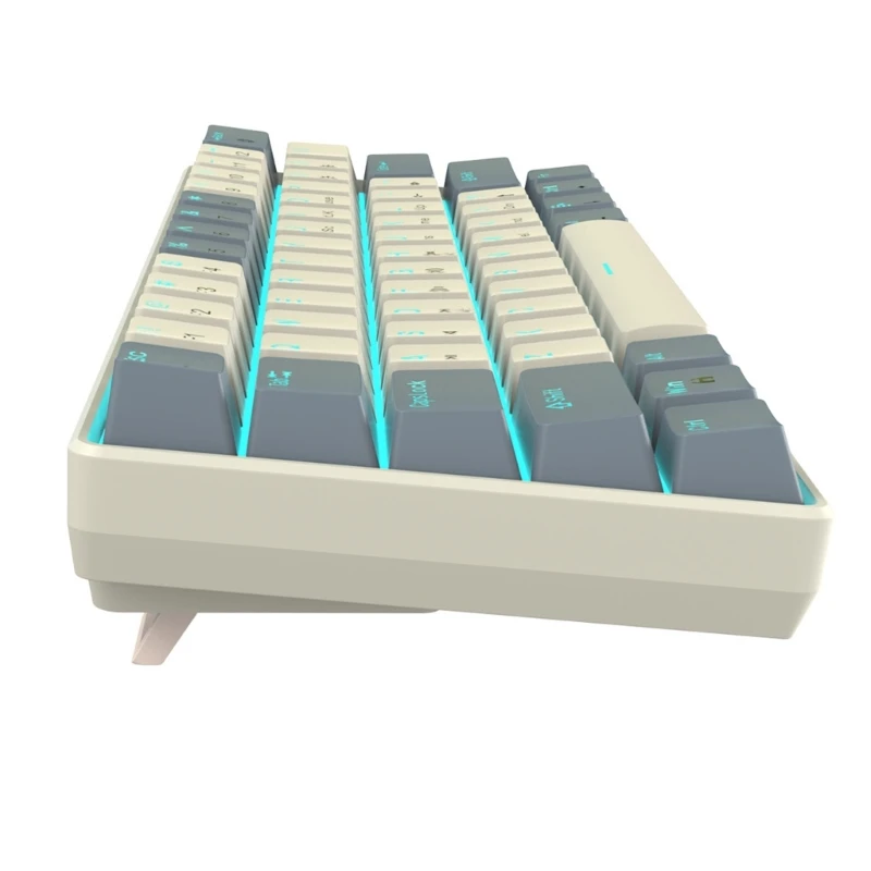 คีย์บอร์ดเล่นเกมแบบมีสาย USB พร้อมโหมดแสง 19 โหมดและคีย์บอร์ด Double Shot ABS Keycaps