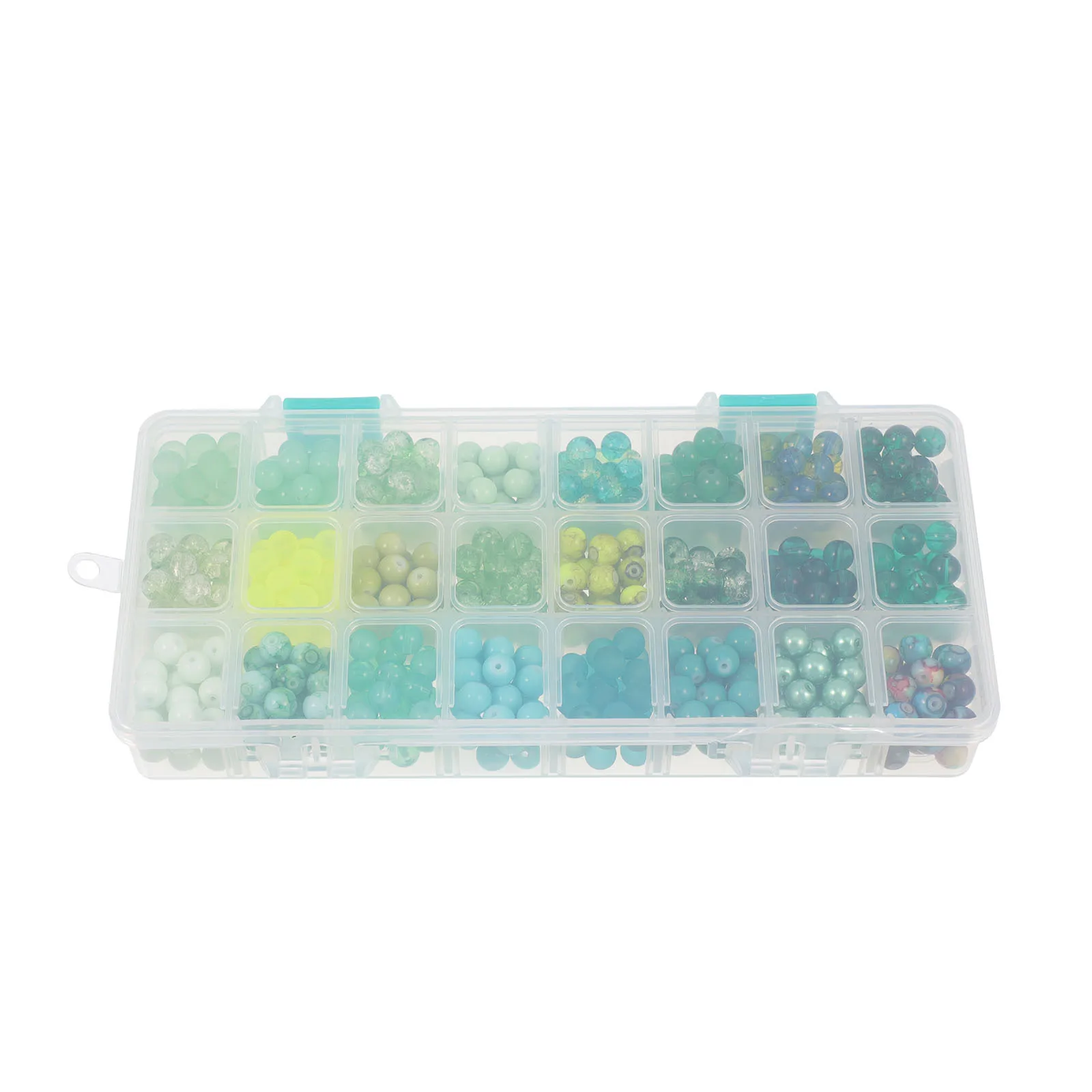 

1 Box Gradient Simple Round Glass Beads Decorative Loose Beads for Jewelry DIY Craft Accessories Necklace Loose Bead