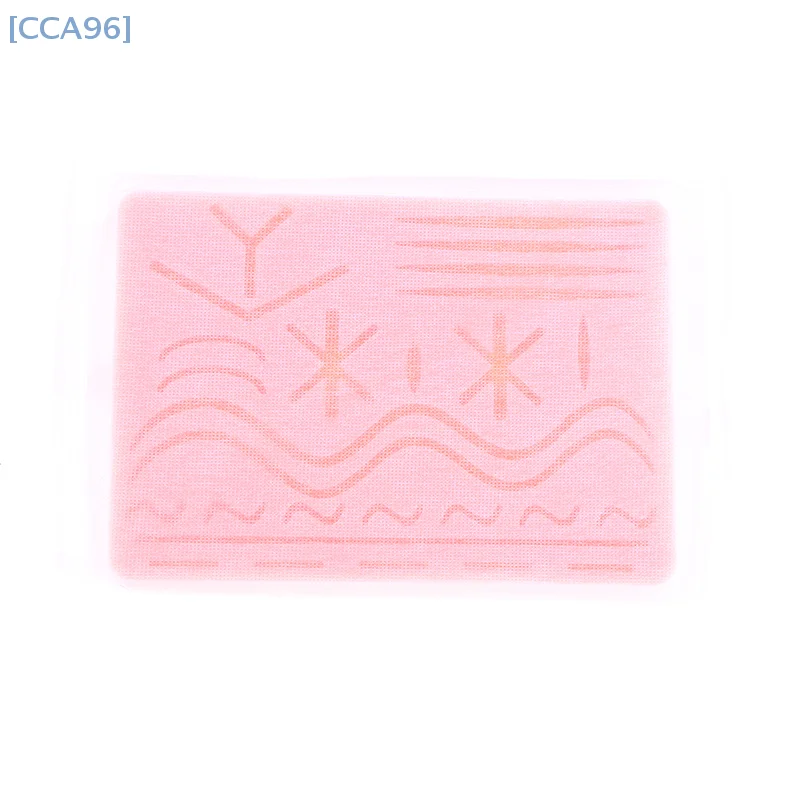 【CCA96】Medical Silicone Suture Practice Pad, Skin Suture Kit Training Model, Surgical Suture Pad, Human Traumatic Skin Model