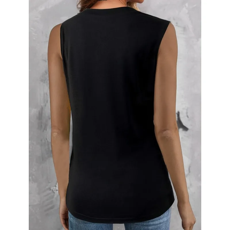 Plus Größe Neue Tank Tops Für Frauen V-ausschnitt Ärmellose Casual Weste Sommer Leibchen Shirts Lose Tops