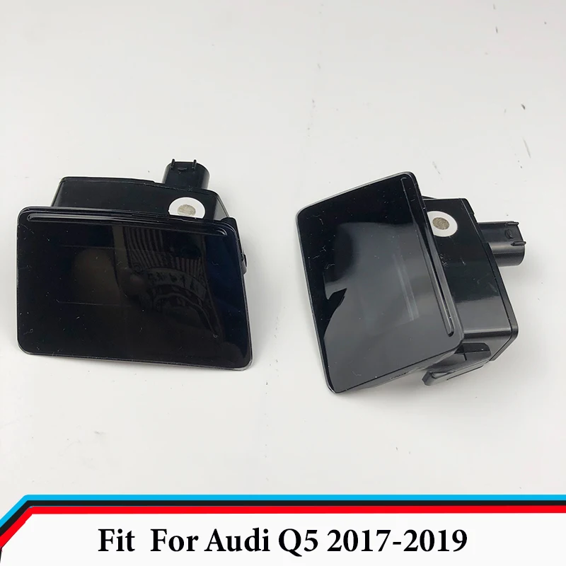 Fit for Audi Q5 2017 2018 2019 LED Side Mirror Puddle Lights Lamp Under Side Mirror Puddle Light Module ABS