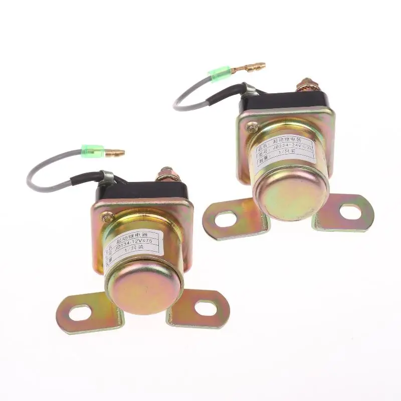 Relé de Arranque JD134 12V JD234 24V, Interruptor Solenoide de Repuesto para Motor Diésel, Accesorios para Motor de Arranque de Motocicleta