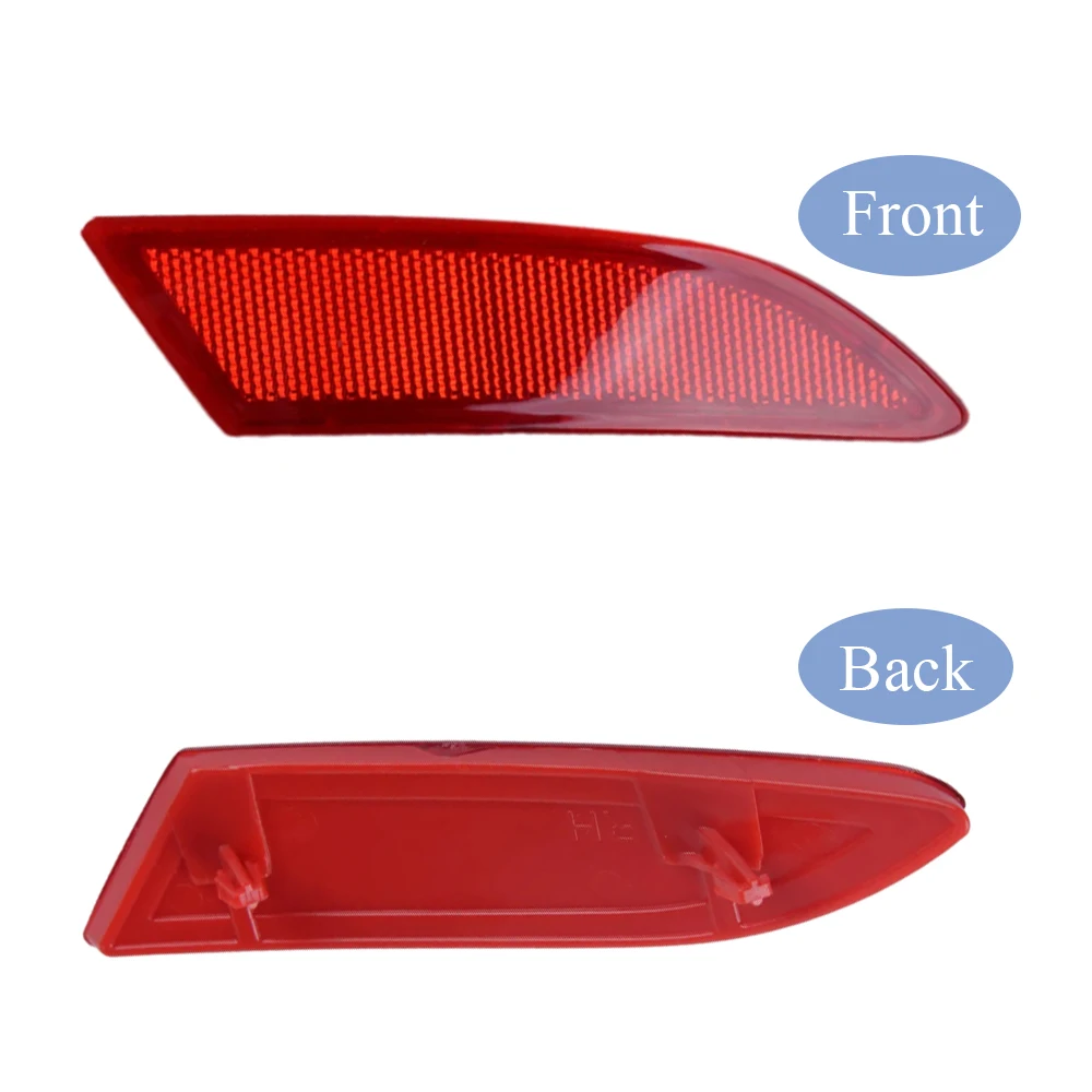 1 زوج من عاكسات ABS حمراء اليسار واليمين المصد الخلفي عاكس BM51515BOAE BM51515BOAE لفورد فوكس 2012 2013 2014 2015