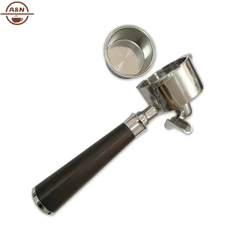 51mm Double Spout Portafilter Coffee Machine Filter Holder Replacement for HiBREW H10B H11 H8A Linea Classic EM450M Sangkee