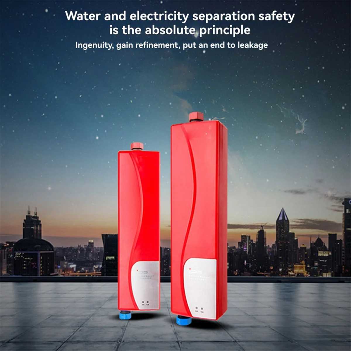 ABNJ Calentador de agua eléctrico Calentador de agua de ducha interior eléctrico instantáneo Cocina Baños Baños Calentador de agua (UE), B
