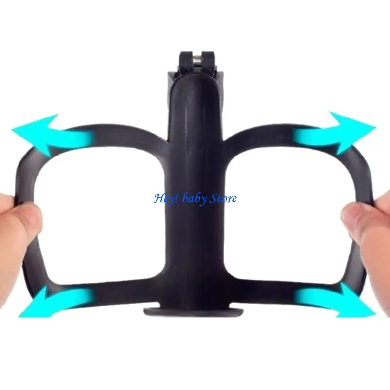 Q1FE Multifunctional Baby Strollers Cup Holder for Pram Pushchair Pram Cart Armrest Mount Water Bottle Organiser Stand