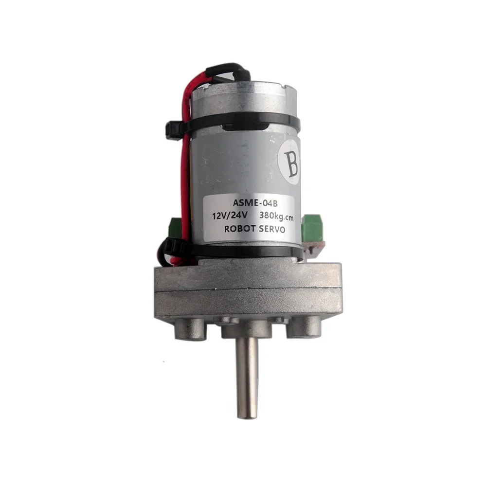 ASME-05B Servo 380kg.cm Servo in lega a coppia elevata 12V/24V per braccio robot di grandi dimensioni per telecamera di controllo valvola braccio robot Controllo PTZ