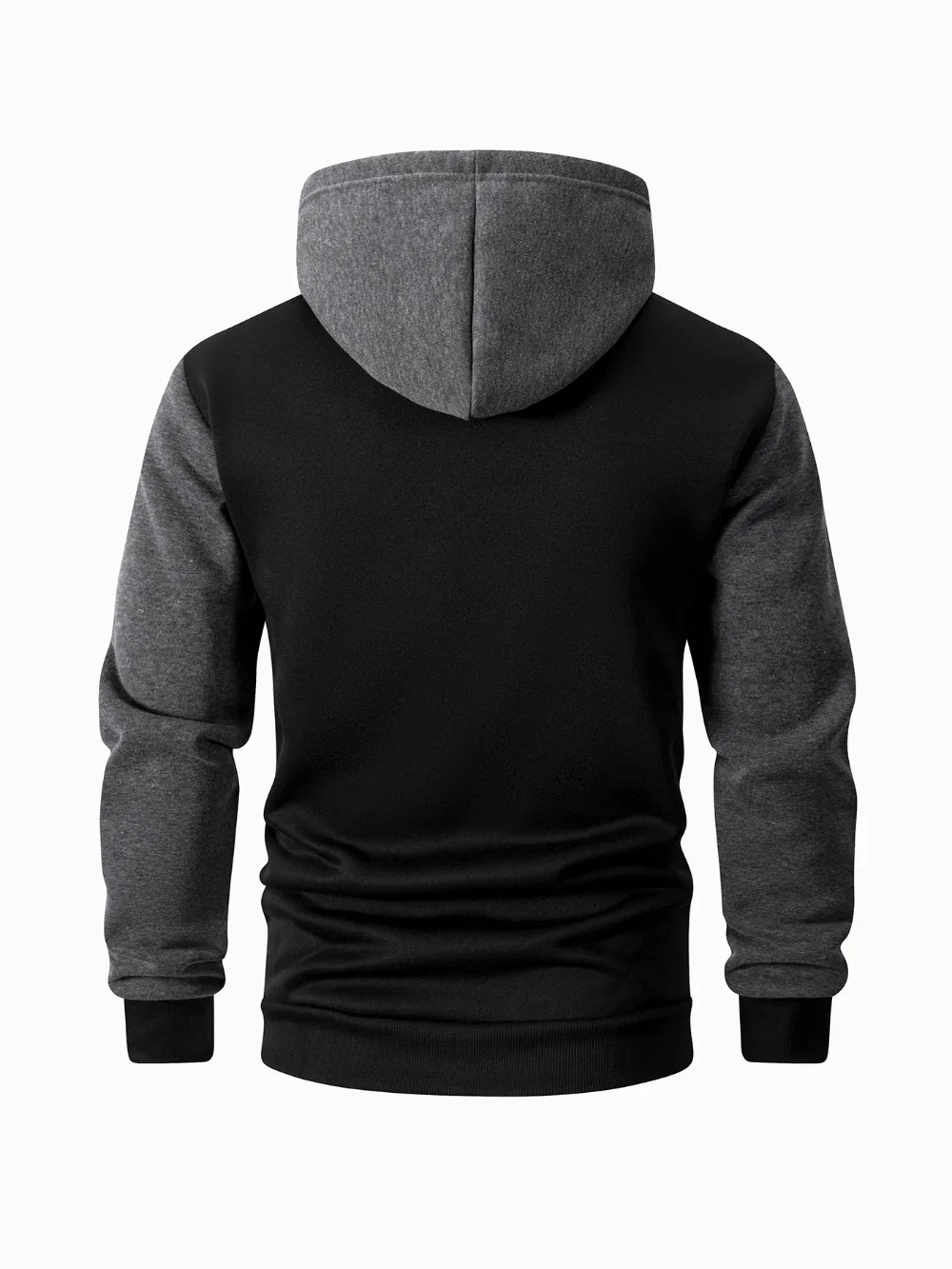 Herbst Zipper Verschluss Hoodies Langarm Jacke männer Sport Casual Mit Kapuze Sweatshirt Multi Taschen Outdoor Jogging Kleidung – Detail 7