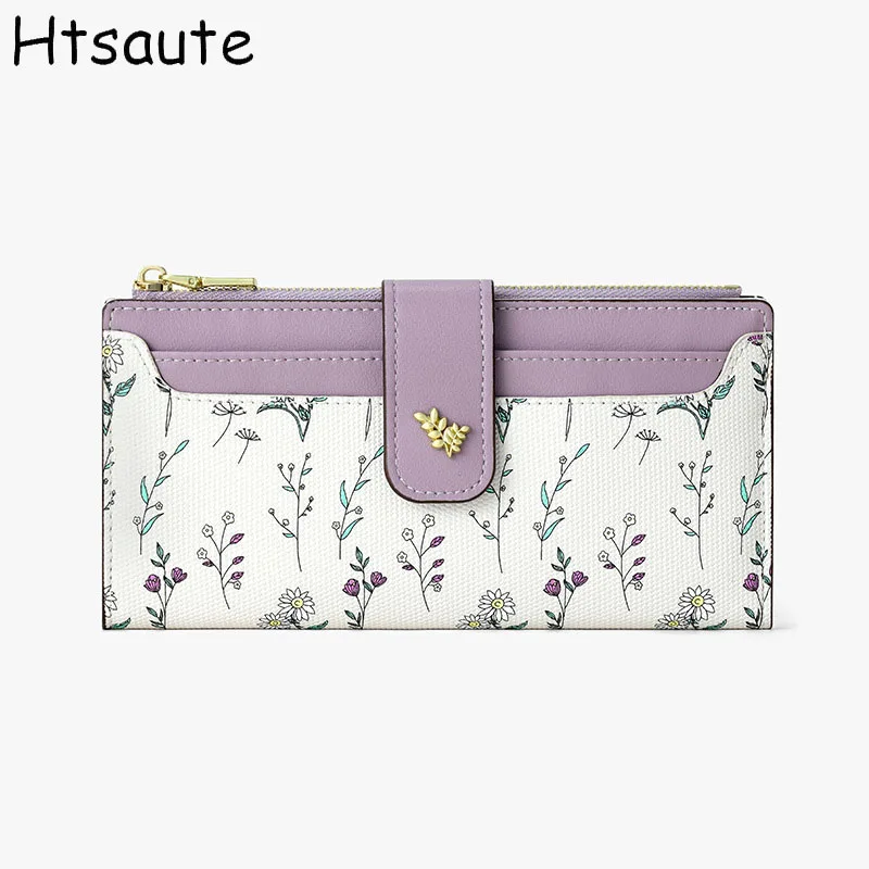 

New Women Wallets Long Simple Tri-fold Purses Ladies Multi-card Wallet Large-capacity Anti-theft Brush Purse Famale Mini Coin