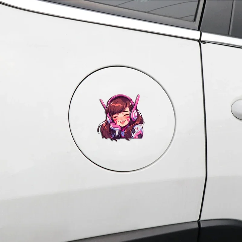 

Overwatch DVA Anime Stickers Cute Cartoon Decoration Suitcase Laptop Phone Stationery Manga Vinyl Decal Decoration