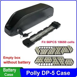 POLLY-caja de DP-5 para batería de bicicleta eléctrica, caja de batería DP5 de 18650 celdas, 10S5P, 13S4P, 14S4P, tira de níquel 10S, 13S, 14S, 35A, BMS, DIY, 56 Uds.