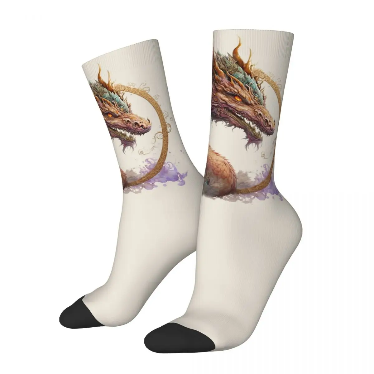 Chinese Loong Dragon Men Women Socks,Motion Beautiful printing Suitable for all seasons Dressing Gifts