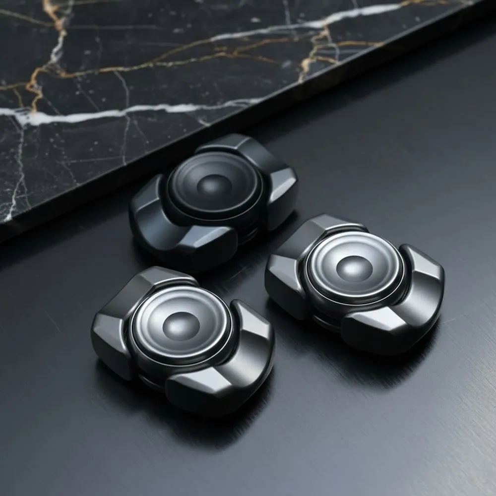 Blacktopworks Mud Fidget Spinner Zwei-Blatt-Fidget-Spinner, Handhabungsgefühl, Anti-Stress-Fidgeting-Spinner für Erwachsene