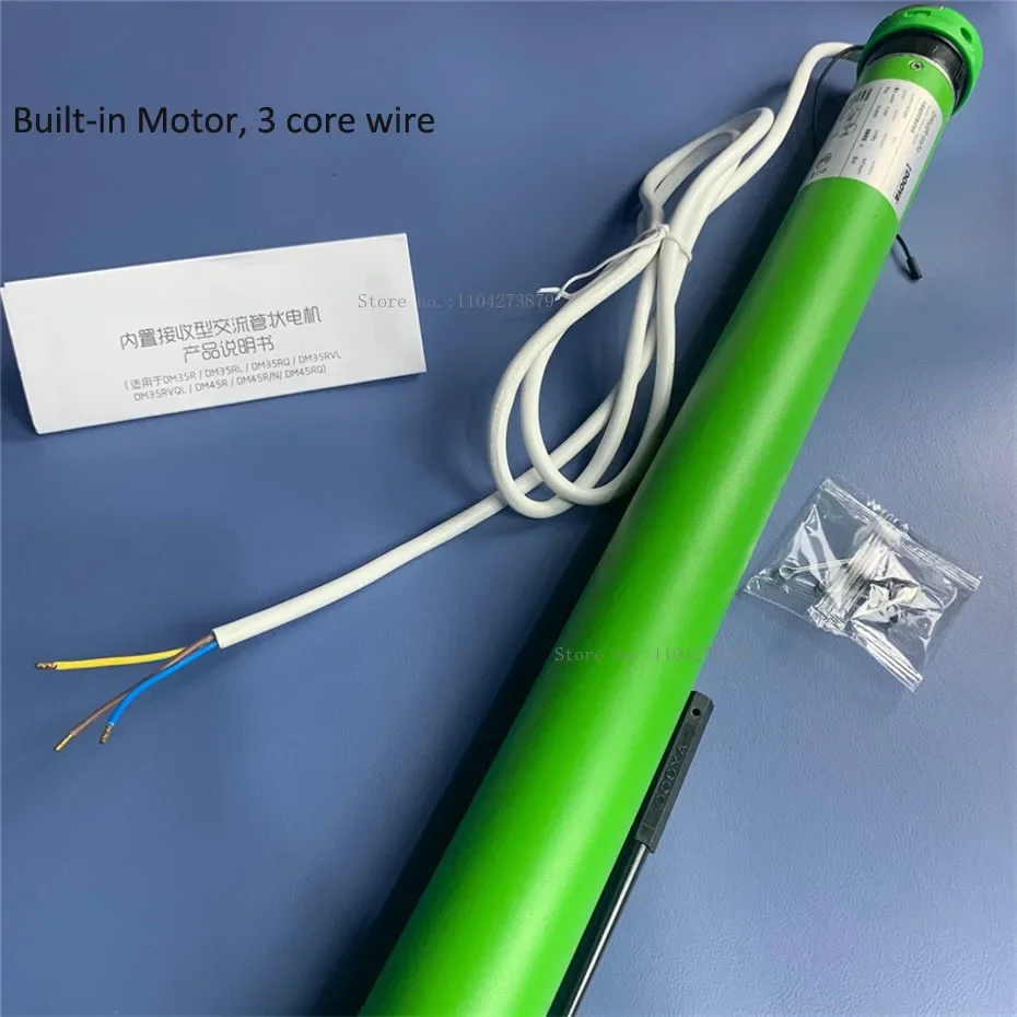 Dooya محرك أنبوبي DM45R-50/12 مدمج RF433 DM45S 50/12 4 سلك محرك خارجي لستائر دوارة/مظلة/ظلة شمسية كهربائية #4