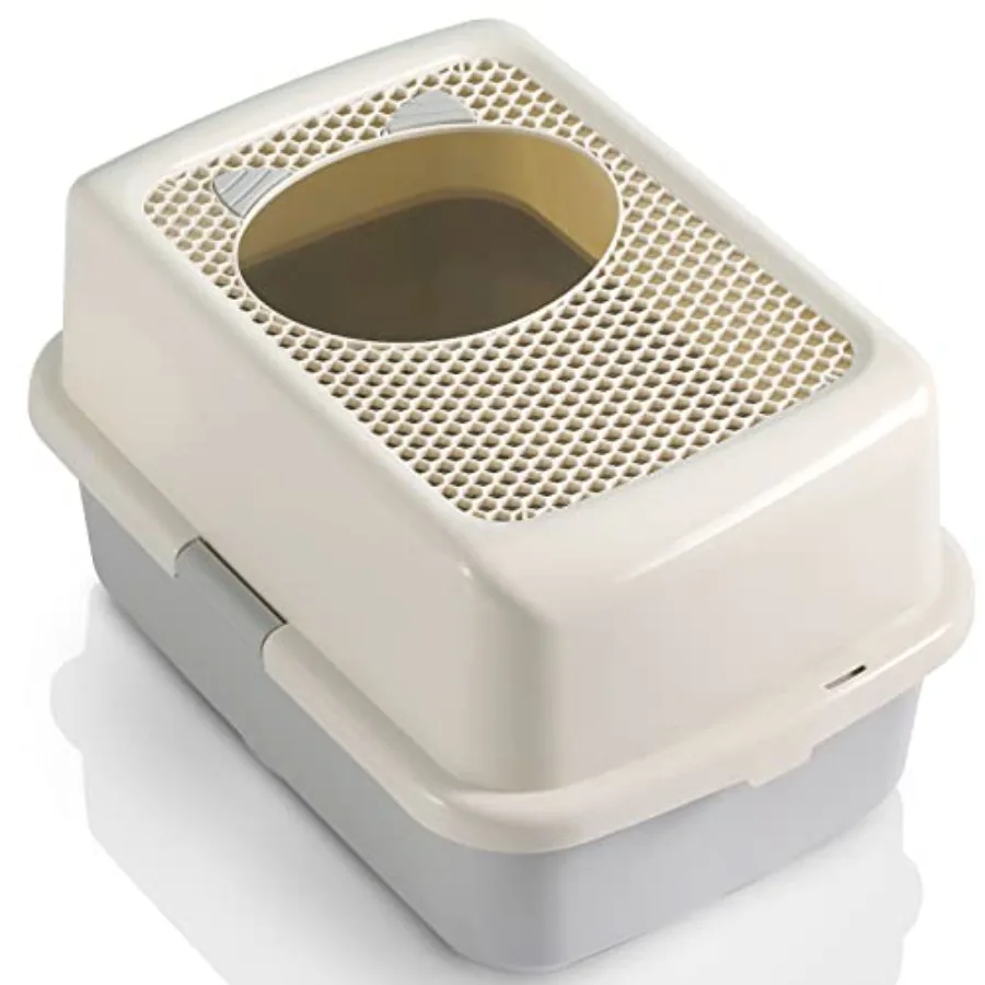 

Covered Litter Box for Cats Enclosed Design with Odor Control No Mess Easy Clean Large Size for Multiple Cats